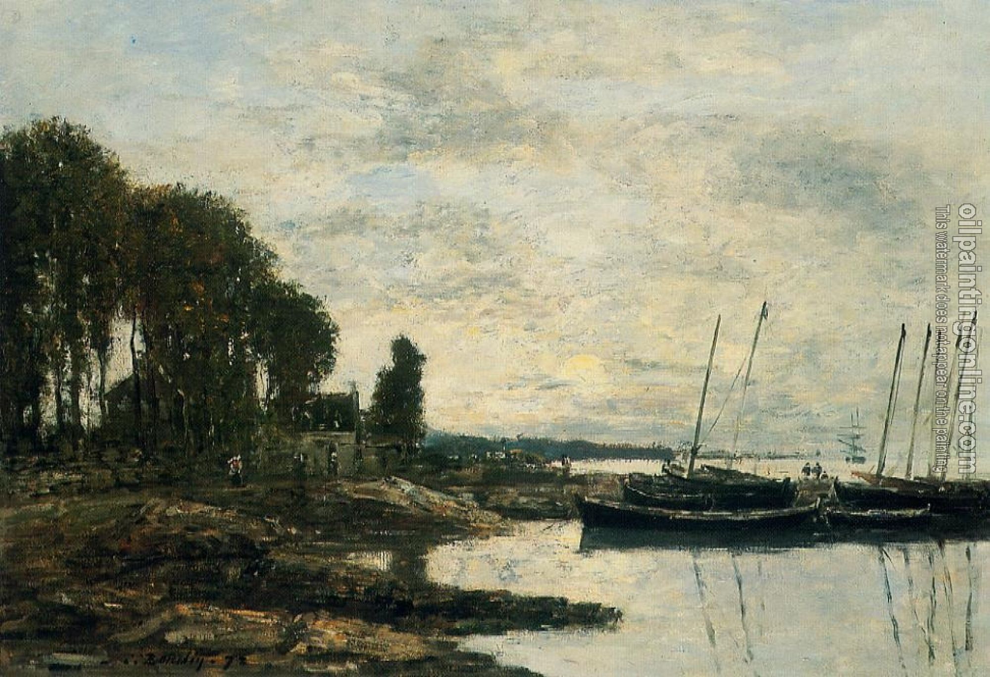 Boudin, Eugene - The Shore at Plougastel